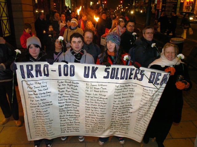 A peace march was held Leeds city centre in March 2006.