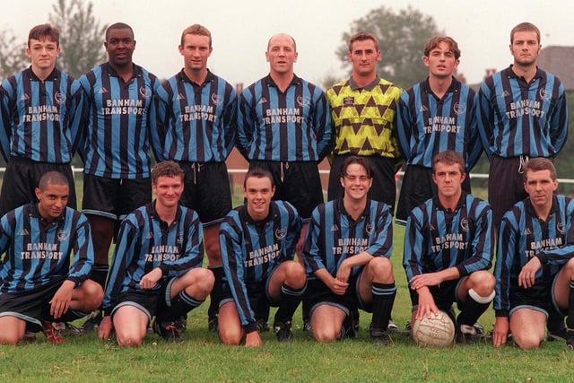 Methley Rangers of the West Yorkshire League pictured in September 1998. Back row, from left, are Danny Kay, Dave Galloway, Stuart Black, Lee Bazely, John Schofield, Johnny O' Connor and Craig Austin. Front row, from left, are Junior Wharton, Jonathan Nicholls, Joe McAreavey, Phil Milner and Terry Sowden.