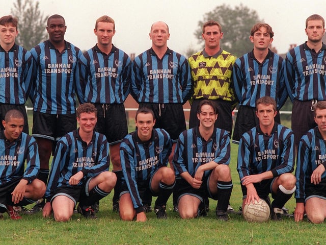 Methley Rangers of the West Yorkshire League pictured in September 1998. Back row, from left, are Danny Kay, Dave Galloway, Stuart Black, Lee Bazely, John Schofield, Johnny O' Connor and Craig Austin. Front row, from left, are Junior Wharton, Jonathan Nicholls, Joe McAreavey, Phil Milner and Terry Sowden.