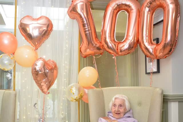 Leeds care home resident shares her secret to a long life on her 100th birthday