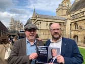 Peter Packham (left) and Leeds for Europe Chair Richard Wilson at Parliament for MPs’ Brexit debate.