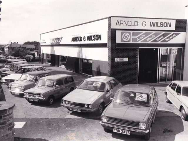 The new look Arnold G Wilson showroom in Alwoodley pictured in August 1982.