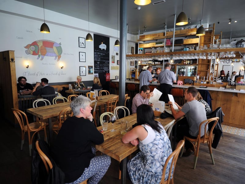 Located on New Station Street - Friends of Ham is described as a "Modern bar and charcuterie which features a wide range of interesting beers for all tastes on its modern style scaffolded bar."