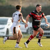 Brett Ferres on the ball for Goole Vikings against Dewsbury Rams last year. Picture by Allan McKenzie/SWpix.com.