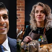 Prime Minister Rishi Sunak visited Sunny Bank Mills in Farsley, Leeds, on November 23, where he met business owners including Emma White who was a finalist on the BBC's All That Glitters. Photo: Getty Images/National World.
