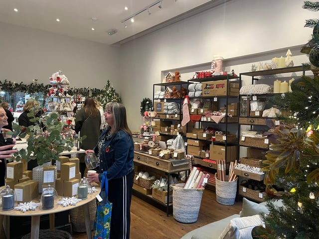 Cox & Cox said the pop-up has transformed the unit into three Christmas themes: pearly elegance, Bali boho and magical wonderland.