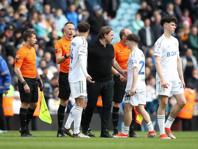 QUESTIONS: For Leeds United and boss Daniel Farke, centre, to answer after Saturday's 1-0 defeat against Championship visitors Blackburn Rovers at Elland Road, above. Photo by Jess Hornby/PA Wire.