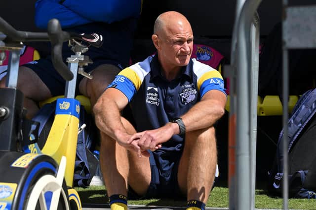 Leeds Rhinos coach Brad Arthur seen before last Sunday's game at Castleford Tigers. Picture by Matthew Merrick/SWpix.com.