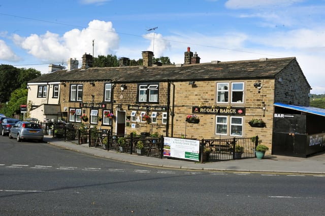 The Rodley Barge, in Town Street, Rodley, is a popular choice on a sunny day, partly because of its gorgeous views of the Leeds and Liverpool Canal.