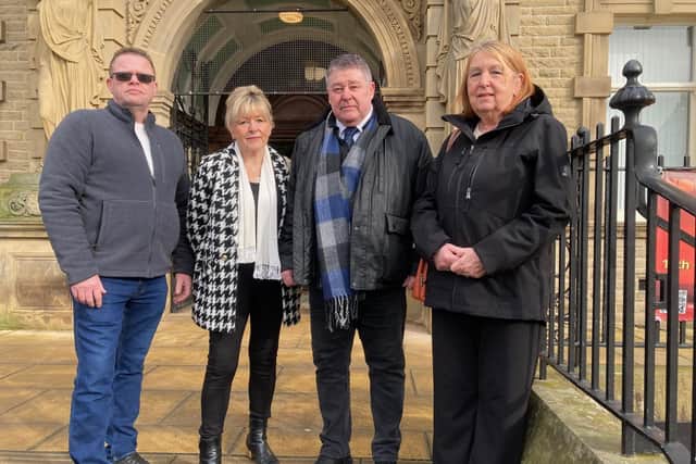 Officers of the Ossett & Denby Dale and Dewsbury & Batley branch of Reform UK have resigned from the party. (l-r) Brian Gardiner, Sheila Barton, Shaun Wilkinson and Sandra Senior. LDRS image