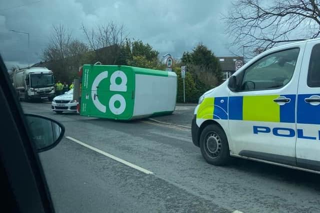 The incident scene. PIC: George Hutchinson