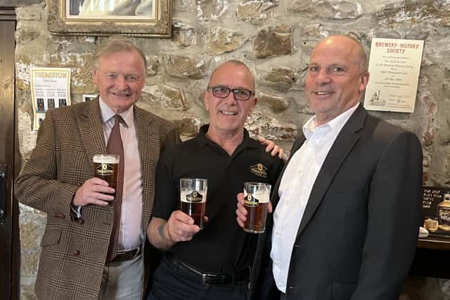 Mike, in the centre, joined Theakston's in 1974