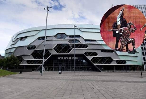 Leeds will bid to host Eurovision 2023 at the First Direct Arena. Pictured inset: The Eurovision Song Contest 2022 winners Kalush Orchestra of Ukraine.