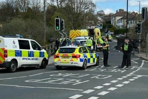 Crash on Station Road. Photo: Adele Mason