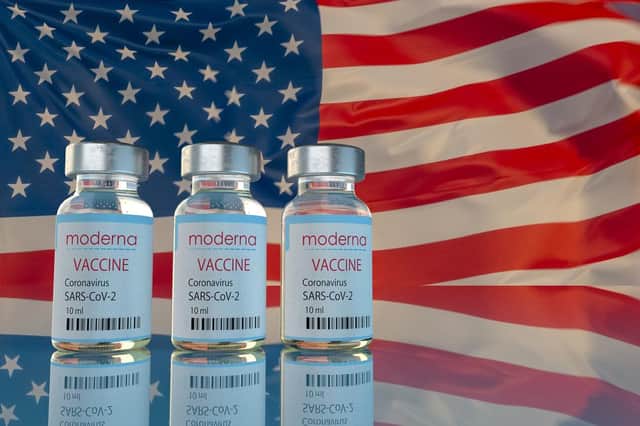 The Moderna vaccine is the second to be made in the US (Picture: Shutterstock)