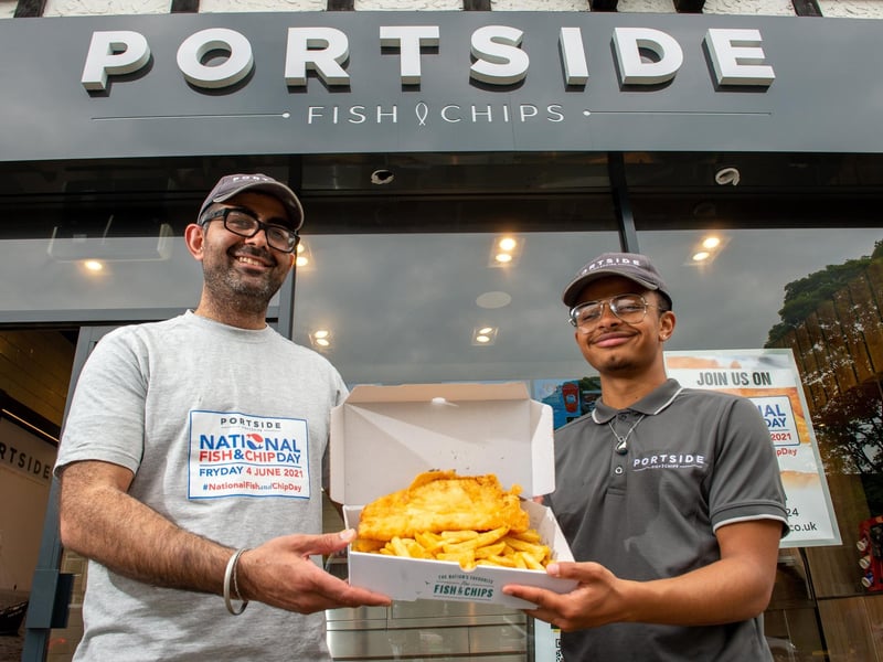 Portside Fish and Chips only opened during the lockdown but is quickly becoming a local favourite and was even recently named among the 50 best fish and chip shops in the UK. The chain has spots on Harrogate Road and Kirkstall Road in Leeds. Picture Bruce Rollinson