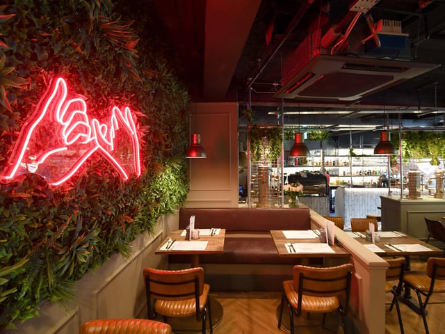 There are also larger plates including open Greek kebabs, a chicken Parmi and a sweet potato curry