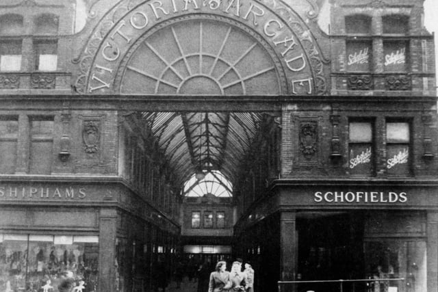 Leeds: Undated. Victoria Arcade designed by Thomas Ambler in 1898 to mark Queen Victoria's Diamond Jubilee.