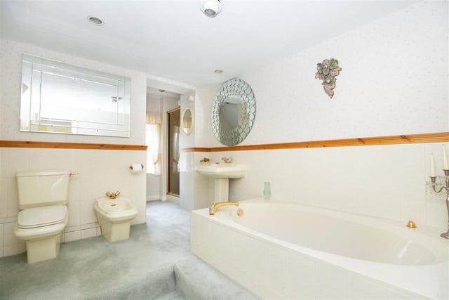 One of the bathrooms within the property.