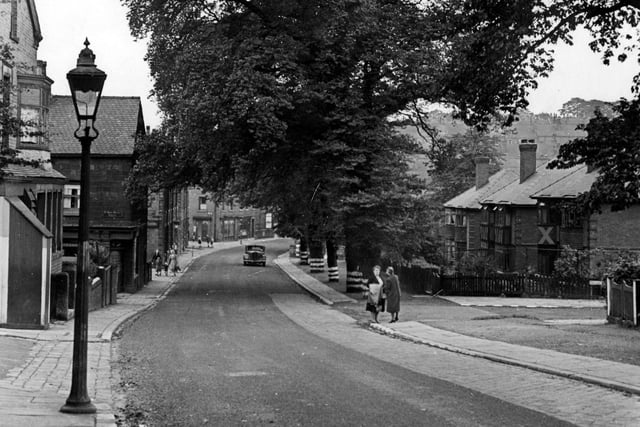 A view south-west along Monkbridge Road at junction with Monkbridge Street in August 1944. The building on the left was the local fish and chip shop.