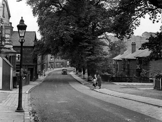 A view south-west along Monkbridge Road at junction with Monkbridge Street in August 1944. The building on the left was the local fish and chip shop.