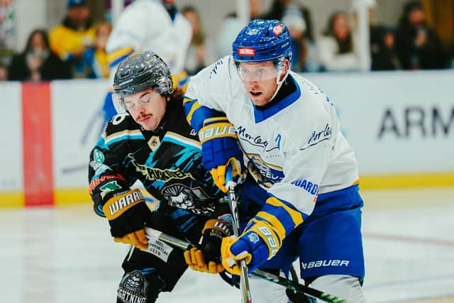WE'LL MEET AGAIN: Matt Haywood battles against Milton Keynes Lightning earlier this season. Picture: Jacob Lowe/Knights Media.