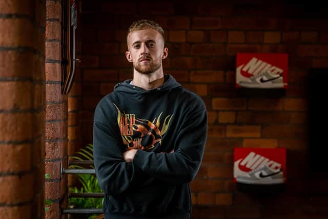 Theo Clough is the founder of e-commerce site King of Kicks, which specialises in rare trainers (Photo: James Hardisty)