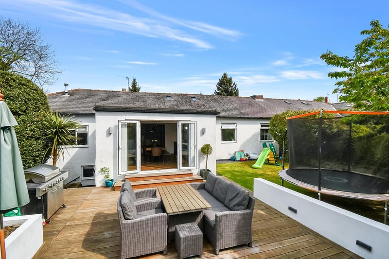 The landscaped back garden is perfect for enjoying al fresco dining in the summer.