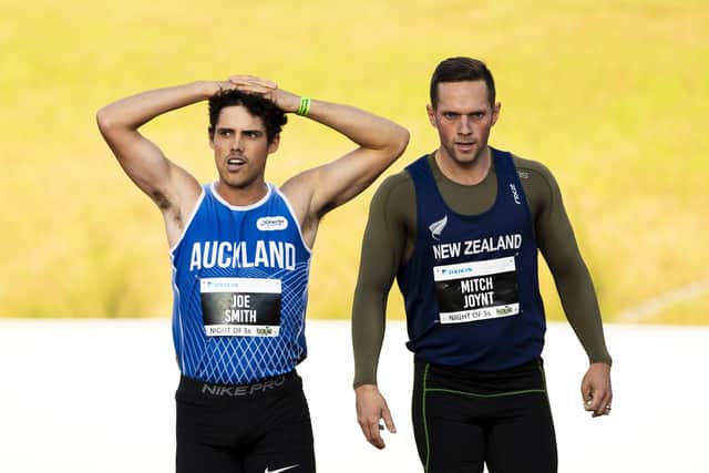 Leeds-born Joe Smith, left, running for New Zealand in the Para Athletics World Championships.