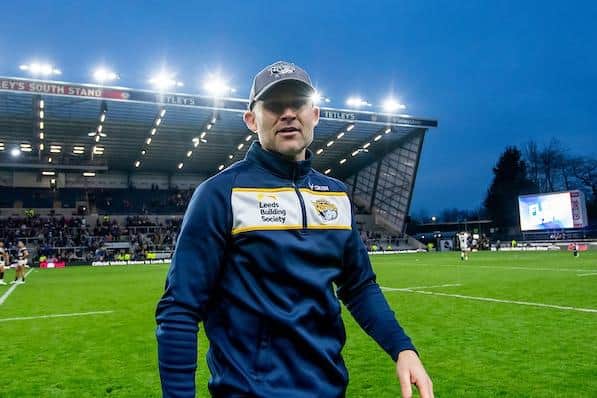 Rohan Smith, pictured after the recent win over Huddersfield, was appointed RFhinos coach onApril 20, 2022. Picture by Allan McKenzie/SWpix.com.