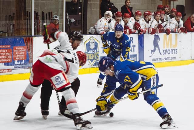 WE GO AGAIN: Swindon Wildcats hope to keep their 2023-24 season alive for one more day by beating Leeds Knights in Coventry in Saturday's play-off semi-final. Picture: Jacob Lowe/Knights Media.