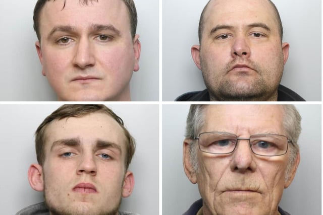 These are the faces of some of the criminals sentenced at Leeds Crown Court