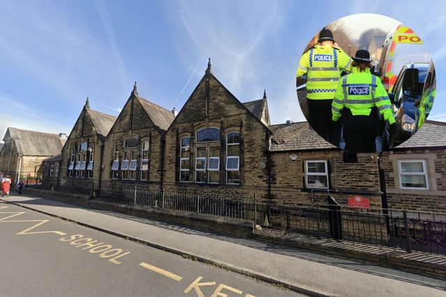 Police have stepped up patrols after the incident near Westroyd Primary School in Farsley (Photo by Google/National World)