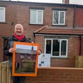 LATCH CEO James Hartley pictured outside transformed property No. 42