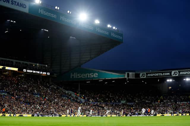 General view inside Elland Road where Leeds defeated OGC Nice II by two goals to nil (Photo by George Wood/Getty Images)
