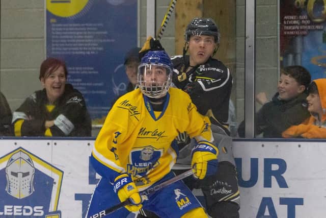 ON THE UP: Bailey Perre's time at Leeds Knights under Ryan Aldridge has increased his chances of GB selection. Picture: Aaron Badkin/Leeds Knights.