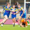 Fergus McCormack in action for Rhinos' academy against Castleford this season. Picture by Craig Hawkhead/Leeds Rhinos.