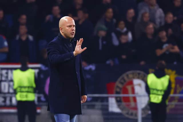 SERIOUS THOUGHT: For Feyenoord boss Arne Slot. Photo by ERWIN SCHERIAU/APA/AFP via Getty Images.