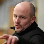 STICKING AROUND: Ryan Aldridge, in charge behind the Leeds Knights bench for only his second game, against Sheffield Steeldogs on January 21, 2021, part of what was supposed to be a temporary one-month spell in charge. Picture: Bruce Rollinson
