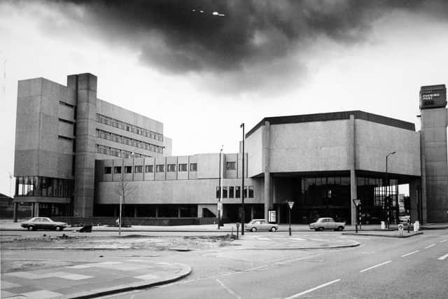 The former Yorkshire Post offices, with the clock tower on the right.