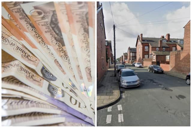 Islam was found with over £32,000 in a bag in a BMW on Hamilton Place in Chapeltown. (pic by National World / Google Maps)