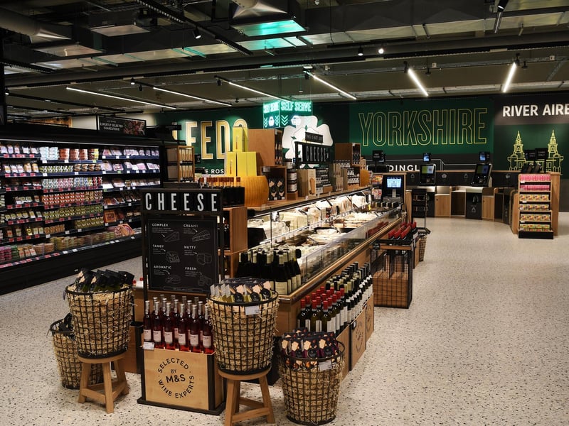 The impressive food hall even features a dedicated fresh cheese section.