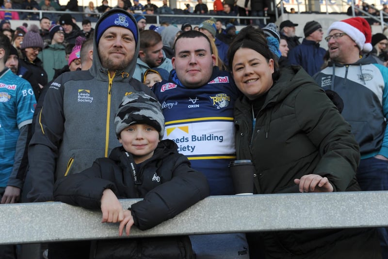 These fans braved the cold to see Rhinos return to Headingley for the first time since October.
