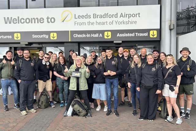 Phoenix Software workers depart for “Race for a Reason”.