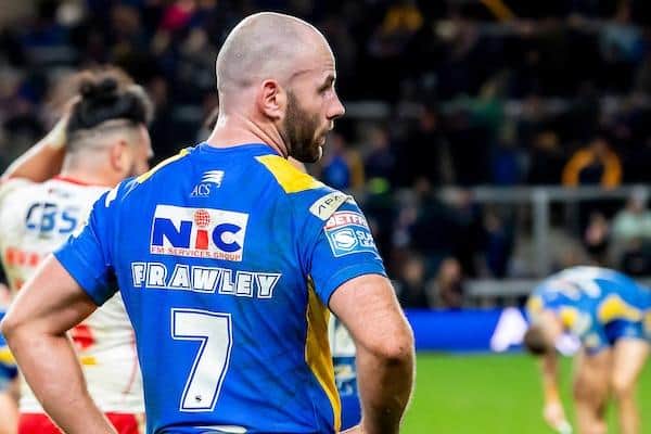 Matt Frawley and his Leeds Rhinos teammates will be hoping to turn things around in the Challenge Cup at Headingley this week, following last Friday's Super League loss to St Helens. Picture by Allan McKenzie/SWpix.com./
