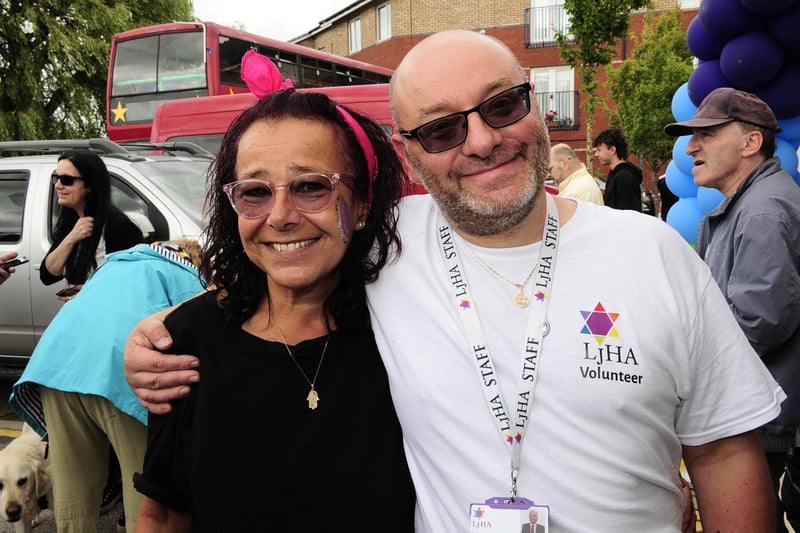 Sara Saunders, of Jewish Women's Aid, and Simon Phillips, community engagement officer at Leeds Jewish Housing Association
