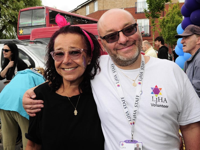 Sara Saunders, of Jewish Women's Aid, and Simon Phillips, community engagement officer at Leeds Jewish Housing Association