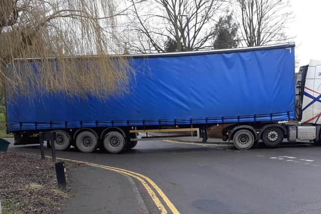 Concerns have been raised about HGVs navigating Pottery Lane, Woodlesford, a narrow bendy road with a very steep hill