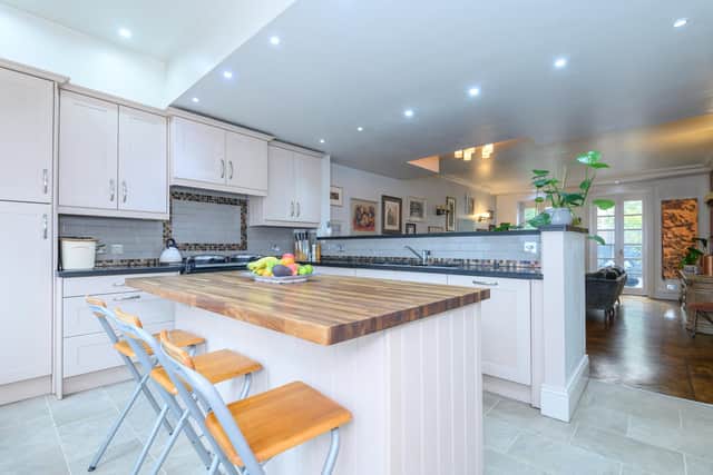 The property features high ceilings, sash windows and many period features throughout. Picture: Jenna-Leigh Photography