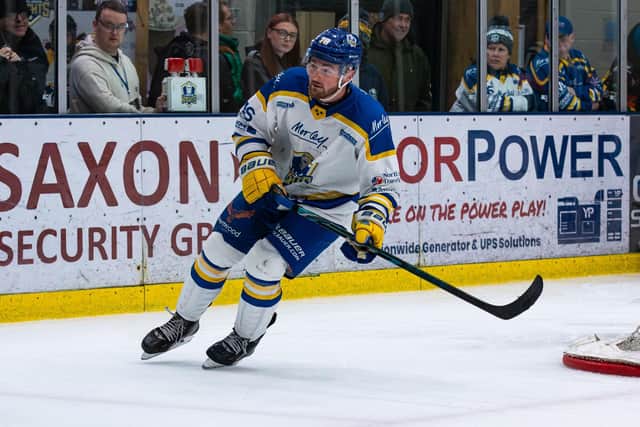 OPENING SALVO: Liam Peyton opened the scoring for Leeds against Sheffield Steeldogs on three minutes. Picture: Charlotte Clarke/Knights Media.